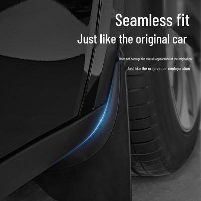 Tesla Model 3/Y Front & Rear Mudguards - No Drilling, Tire Protection