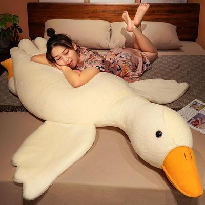 Entzückendes Riesen-Gans-Plüschkissen - Weiches Schwan-Puppen-Geschenk
