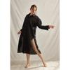 Vestido Camisa de Lino Plisado para Mujer Casual Largo Cuello Solapa