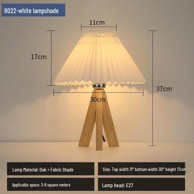 Shengbei Faltholz Nachttischlampe