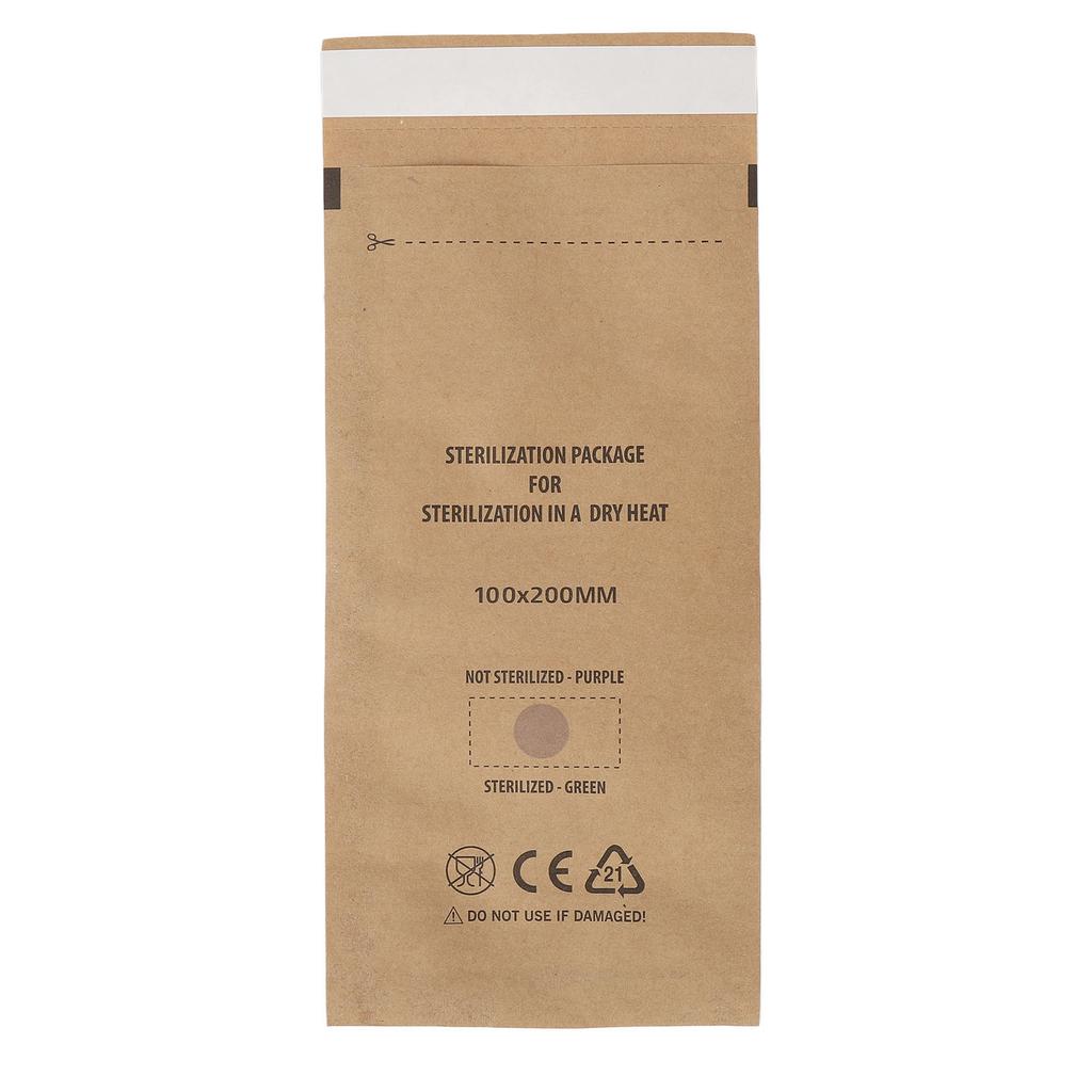 100Pcs Dental Products Self Sealing Pouch Disposable Nail Art Tools Cleansing Bag for Clinic Salon M