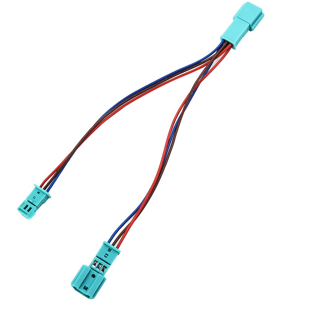 Car Adapter LED Y Cable Cupholder Auto AC/Radio Blue For BMW F30 F31 F80 M3 19cm 7.5 Inch 3 Pin Ambient Light