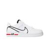 Air Force 1 React White Black Red