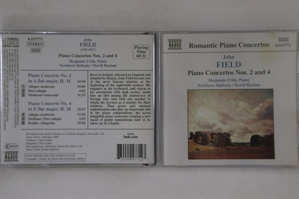 CD JOHN FIELD - Piano Concertos Nos. 2 and 4 8553771 Naxos 1999 Austria Classical Used