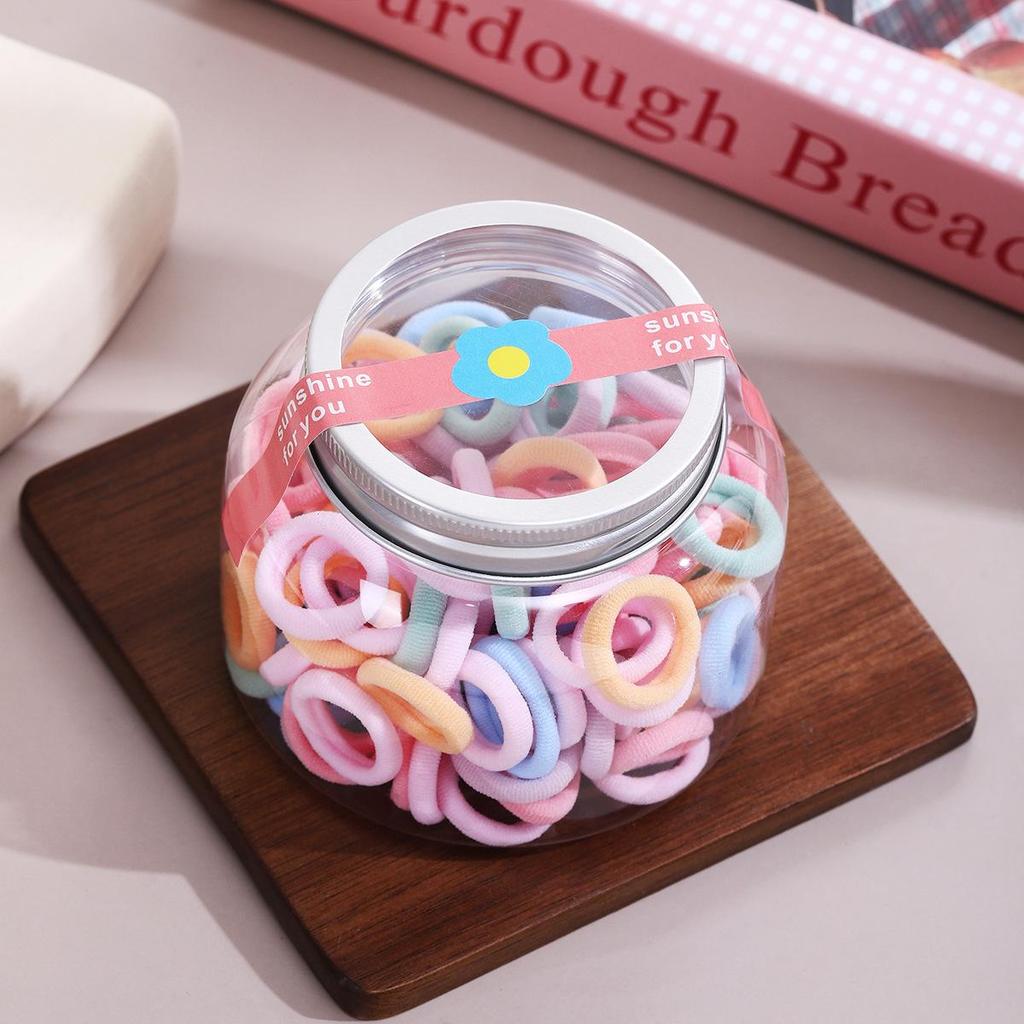 Cute Candy Color Hair Ties for Girls - Non-Damaging Rubber Bands & Towel Rings