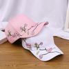 Embroidery Blossom Baseball Hat for Girl Long Brims Soft Fisherman Hat Teens Sunproof Peaked Hat Adjust Sun Hat