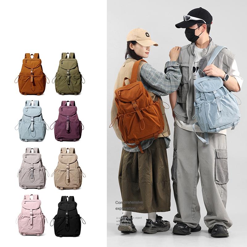 

Lightweight Backpack Women s Solid Color Water-Repellent Backpack синій