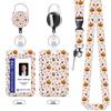 Halloween Name Tag Badge ID Holder with Retractable Lanyard