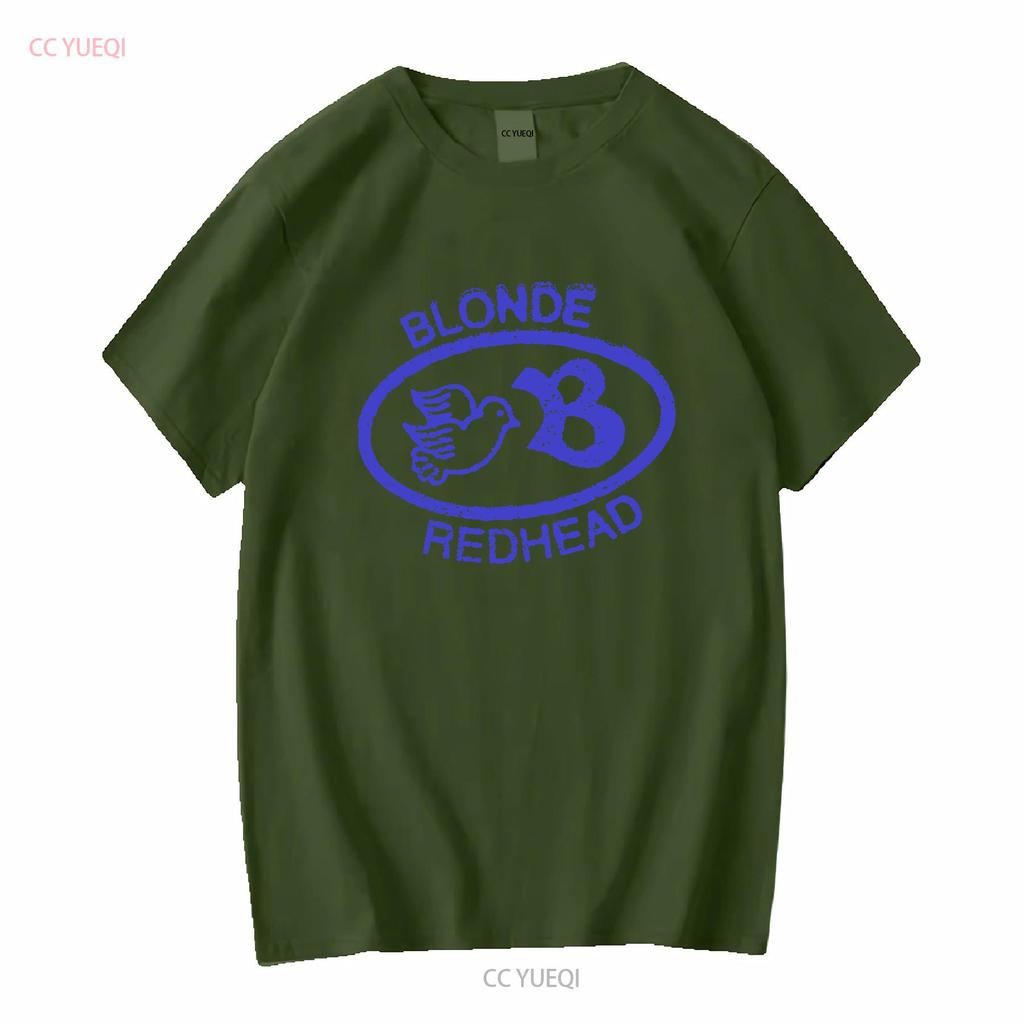 Blonde Redhead Band Logo T Shirt Tour Rock Music Long or Short Sleeves Vintage Washed Comfortable Casual Streetwear Slightly