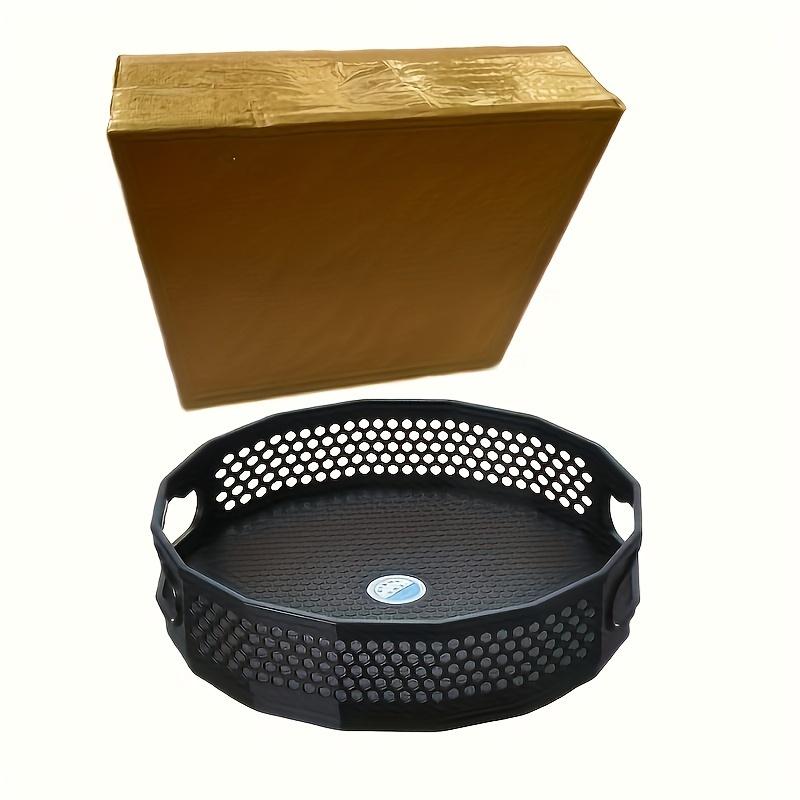 1Pc/Kitchen Rack Rotating Spice Rack Household Kitchen Supplies Storage and Organization Desktop Storage Cosmetics Turntable чёрный