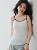 2026 Spring/Summer Women's Slim Fit Color Block Spaghetti Strap Tank Top