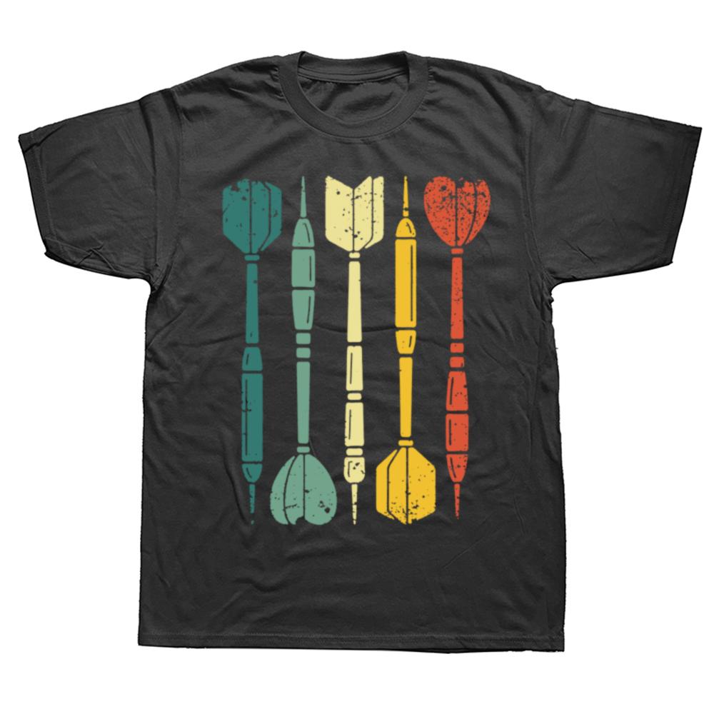 Cool Dartboard Vintage Dart Player Sports Funny T Shirts Graphic Streetwear Short Sleeve Birthday Gifts Tshirt Mens Clothing