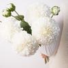 Pink Artificial Dahlia Flowers 2 Heads Artificial Faux Plants  Home Decoration
