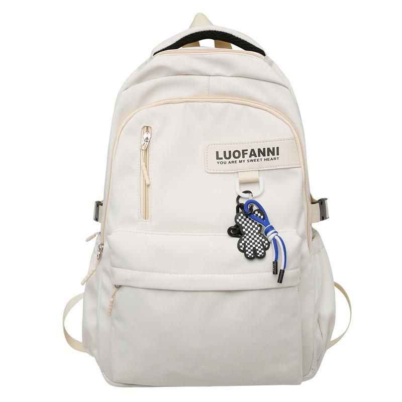 

Stylish Large Capacity School Backpack for Students: Junior High, High School, University - Unisex Design for Simple Travel Single Bag