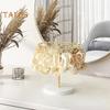 Hair Claw Holder with 16 Removable Hooks Round Base Easy Installation Store Hair Accessories Jewelry Holder