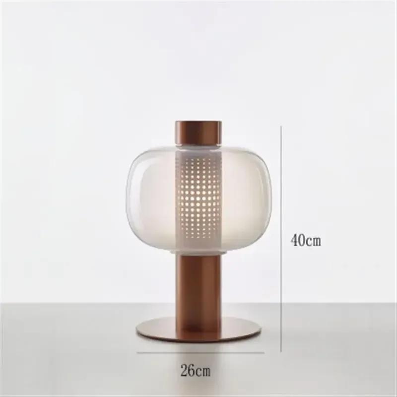 Bonbori table lamps nordic retro glass lamp design desk decor lamp decoration reading light studyroom dining table decor light