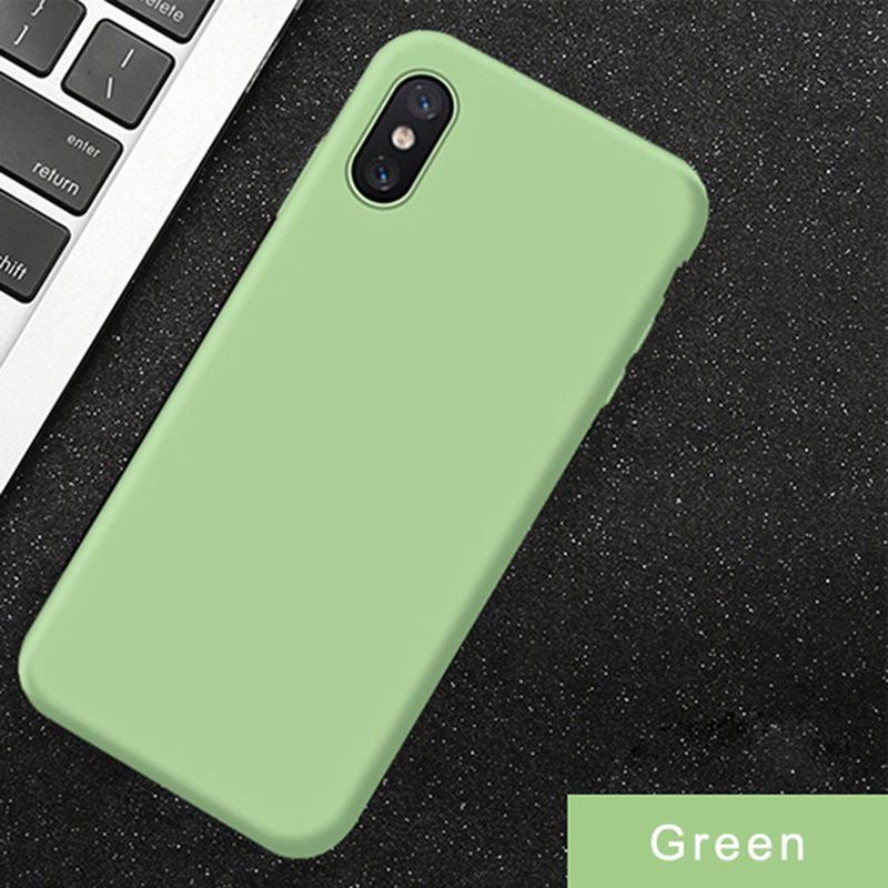 Liquid Silicone Phone Case for iPhone 7 8 Plus, for iPhone X Xs Max XR 6 6S Plus 11 Pro Max 12mini Pro Max