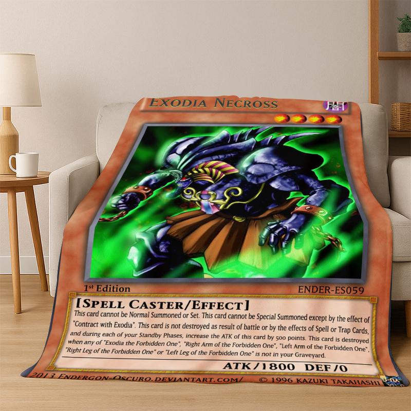 

Аниме Yu-Gi-Oh Карточка Монстра Мультяшное Фланелевое Одеяло Мягкое Теплое Одеяло Плед для Спальни Гостиной Кровати Пикника Ребенка 75x90cm