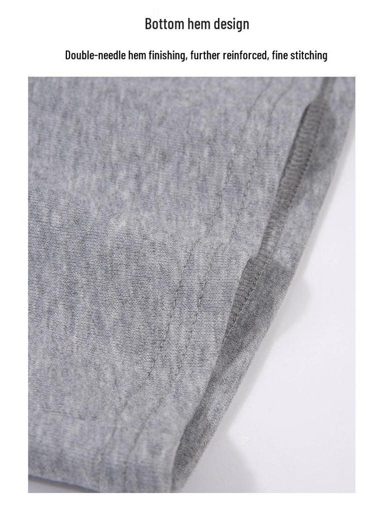 Women's Gray Sporty Hoodie and High-Waisted Skirt Set - Korean Style, Spring/Autumn 2026 Collection.