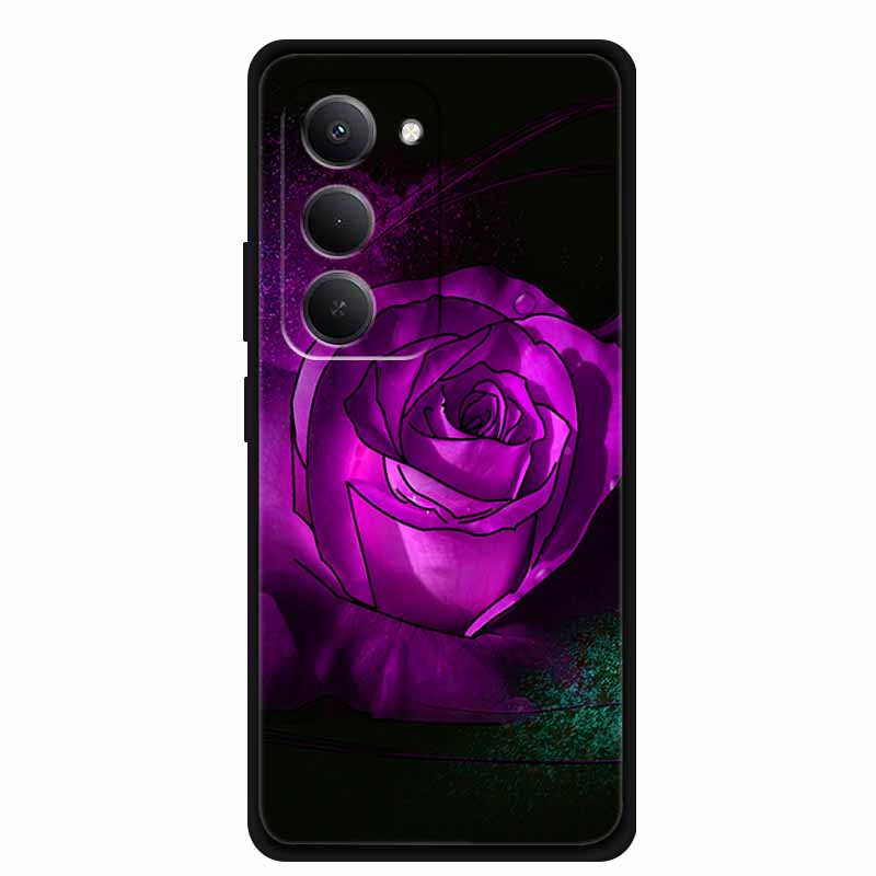 

3D Phone Cover For Xiaomi Redmi 15 15C 15 C Soft TPU Silicone Case for Xiaomi Redmi15C Embossed Flower Blossoms Bumper Cases Redmi 15 4G