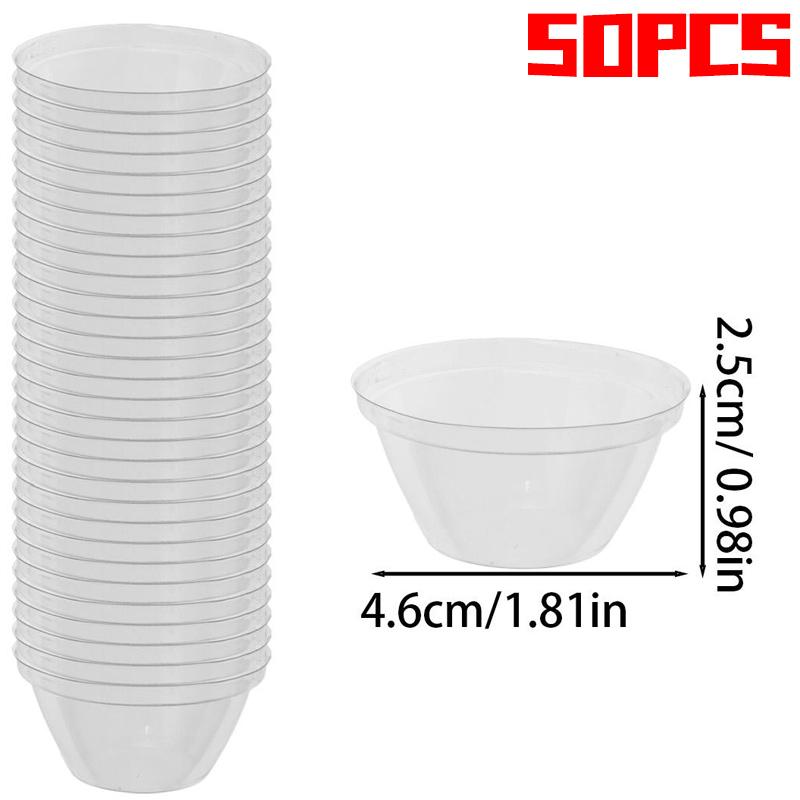 50/300Pcs Transparent Plastic Plant Covers Seedling Trays Hydroponic Containers Home Garden Planting Supplies Nursing Lids
