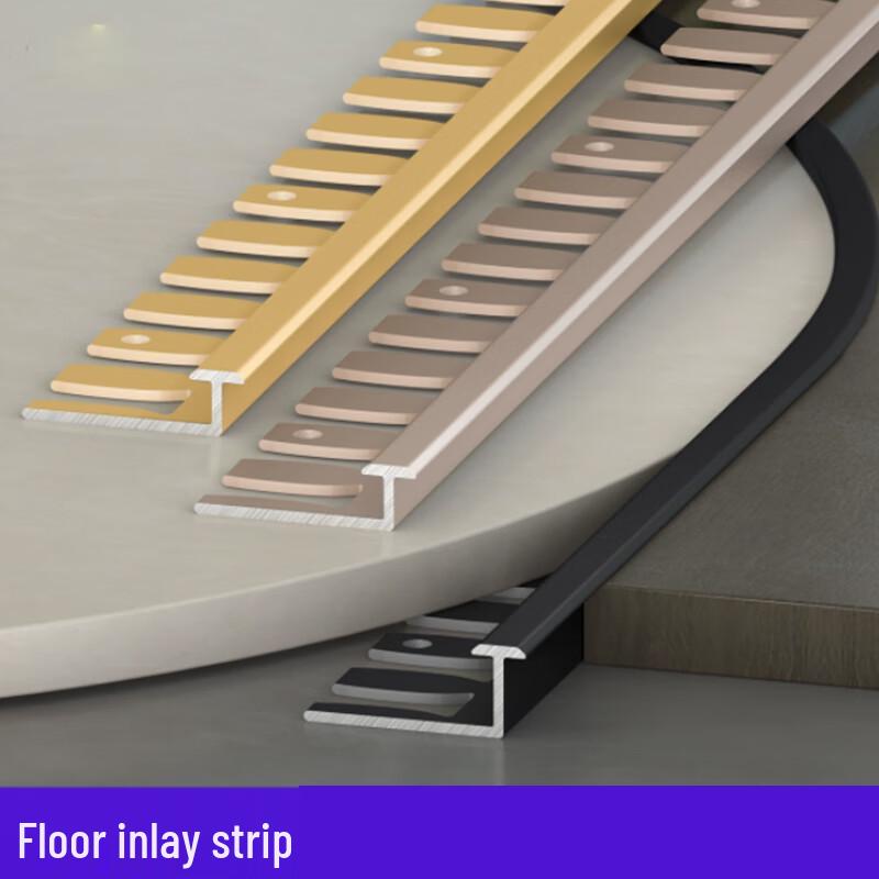 Aluminum Alloy T-Profile Floor Edge Trim Strip