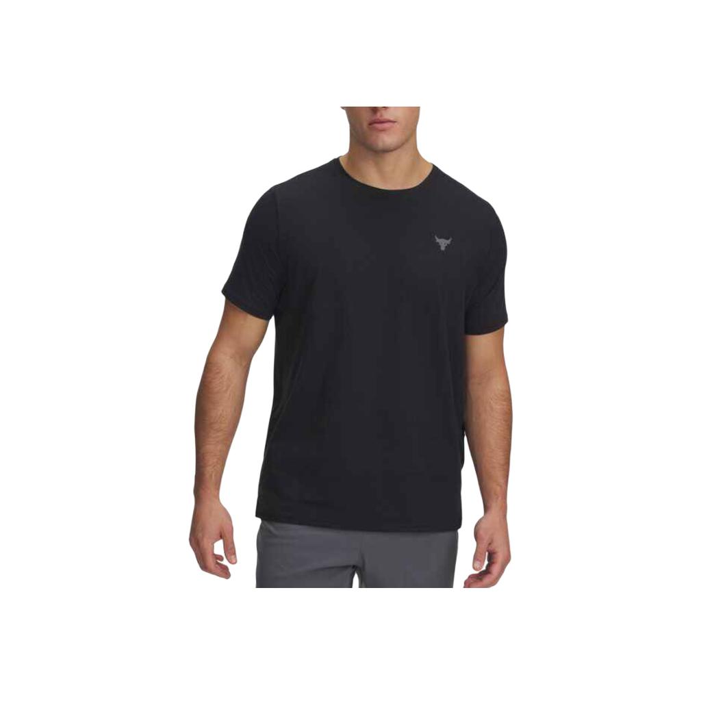 Under Armour Project Rock Breathable Short Sleeve T-Shirt Men Tops Black 1386872-001