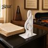 PLA Desktop Decor Ornament 3D Printed Music Note Bookend Decorative Shelf Organizer