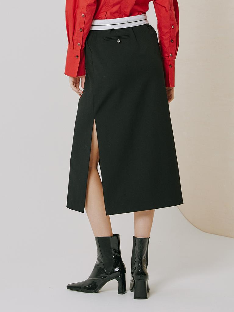 Beuienwaiseutyudio Unbalanced Wrap Skirt_Yzasrn8