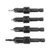 4pcs 4 Piece Set Hex Shank Drill Bit Adjustable Depth Pilot Drill Bit  For Self Tapping Screws