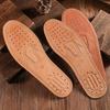 8 Paar Atmungsaktive Anti-Geruch Komfort Einlegesohlen - Unisex Braune Ledersohlen-Einlagen für Damen & Herren, Passend für Businessschuhe, Slipper, Stiefeletten & High Heels