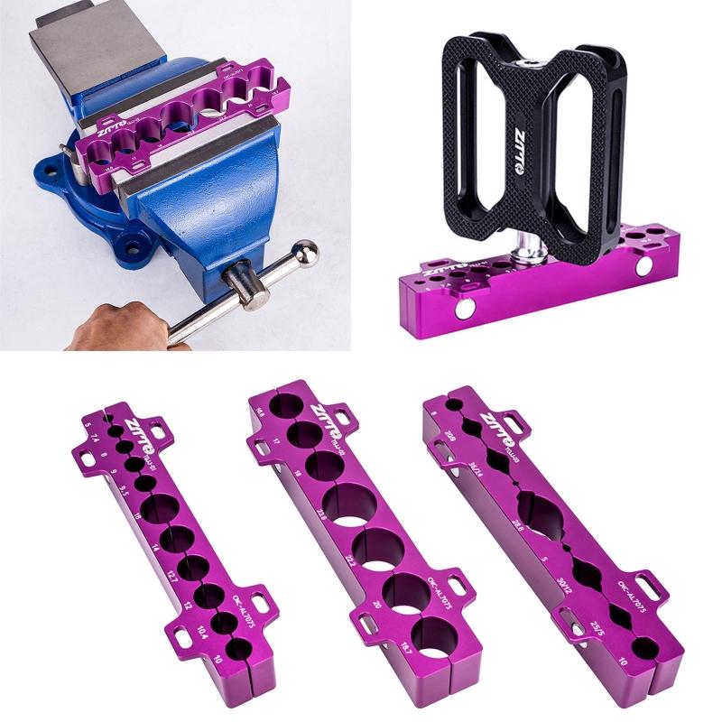 Portable Bicycle Universal Table Vise Insert Clamp Tool Contains Magnet & Hook Variety of Axles, Spindles & Most of Tool