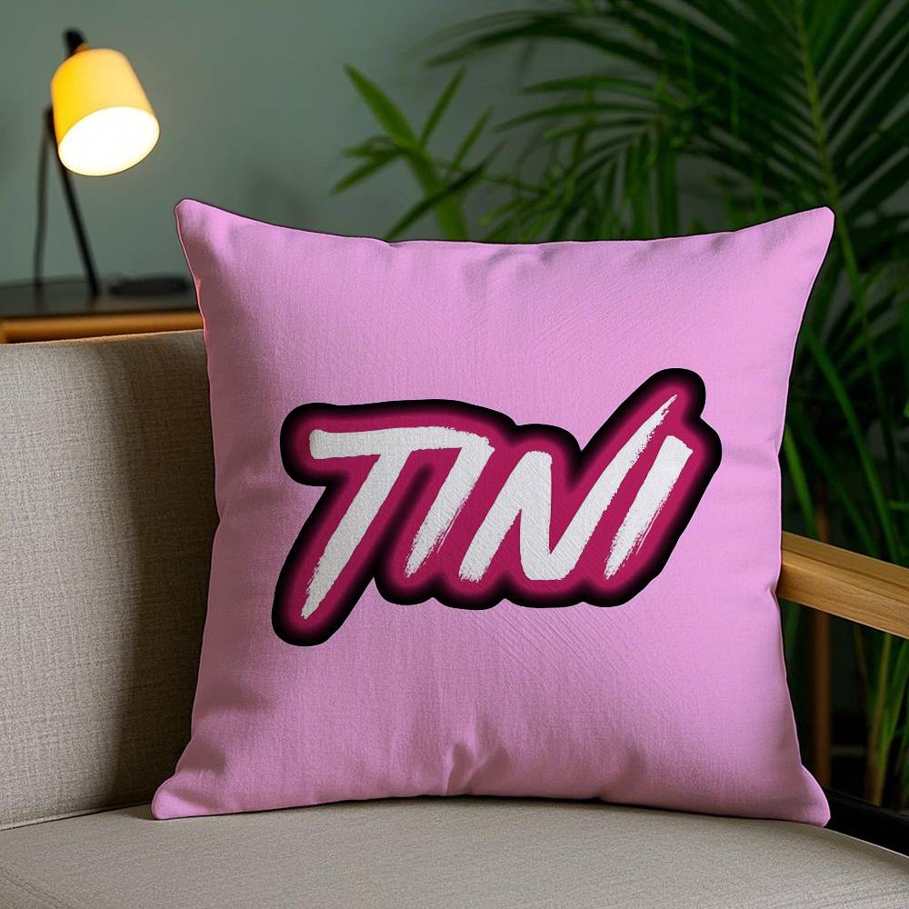 Sängerin M-Martina Stoessel-MT TINI Musikkissenbezug Sofa und Wohnzimmer Dekorative Kissenbezüge Staubdicht und Milbendicht F