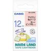 Casio Label Writer NameLand Iron Cloth Tape 12mm XR-12VPK Pink