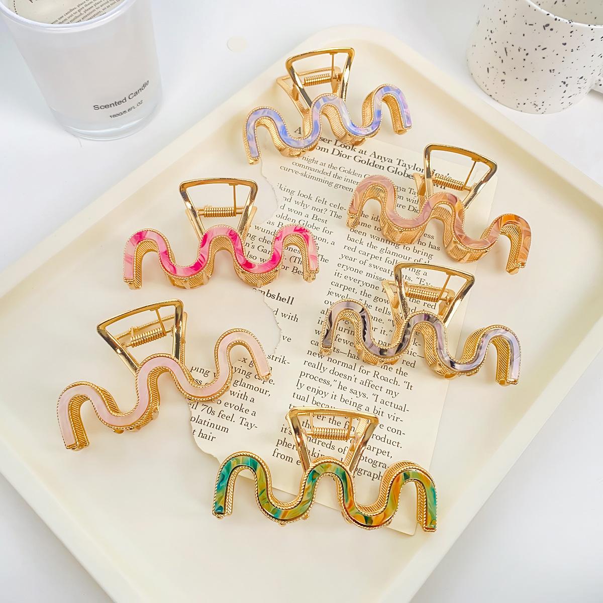 

M-образный металлический зажим Ретро элегантные аксессуары для волос темперамента