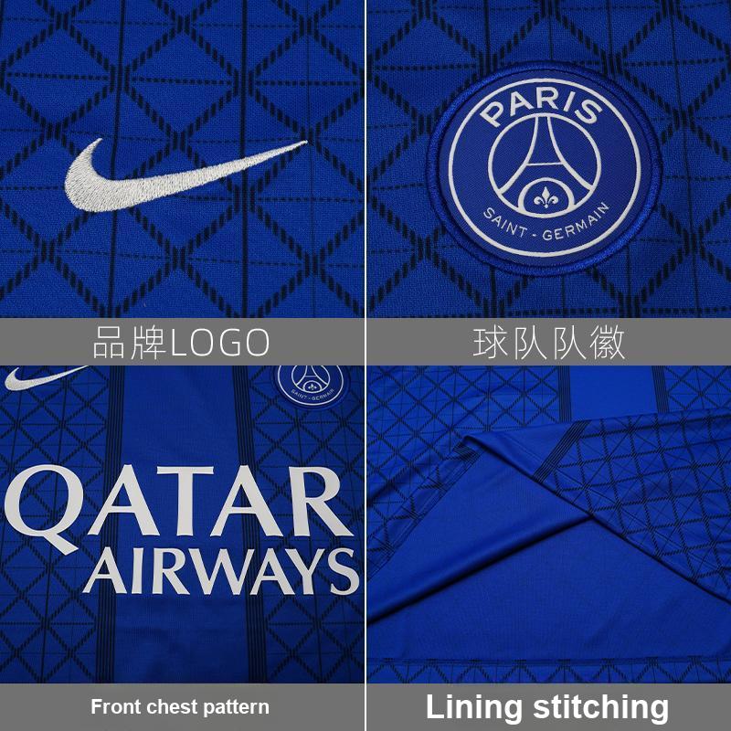 Nike Paris Saint-Germain 25-26 Season Training Warm-Up Short Sleeve Football Shirt Men Tops Blue HJ7150-406