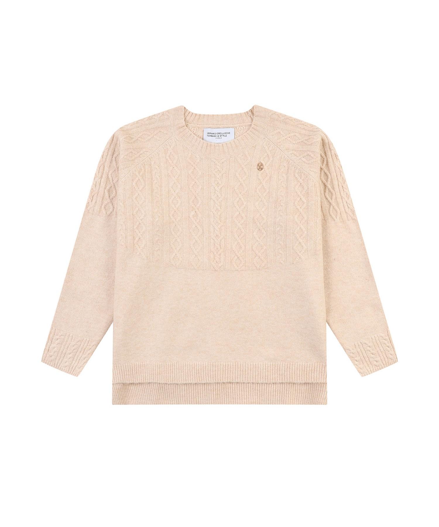 Vanake Pattern Knit_Vb3Zktmv02Z Color: Beige (Be)/Free (Free)