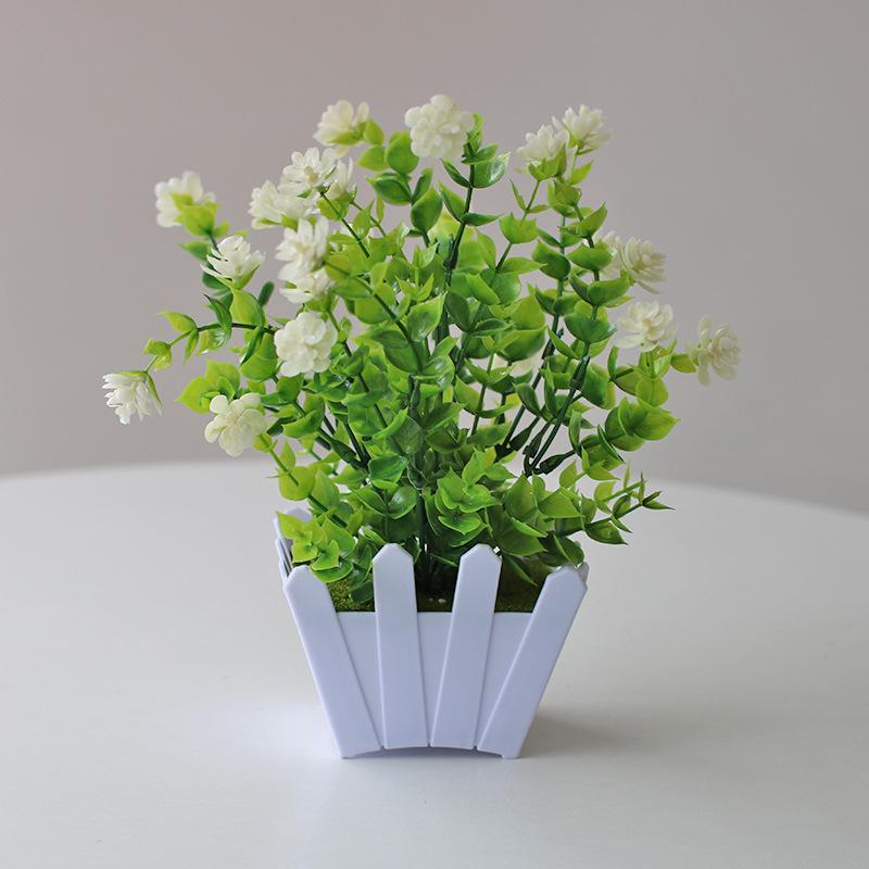 Eucalyptus Bonsai Artificial Green Plant for Home Decoration