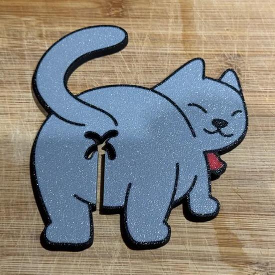 Cat Butt Bread Clip 3D Printed Bag Holder for Cat Lovers