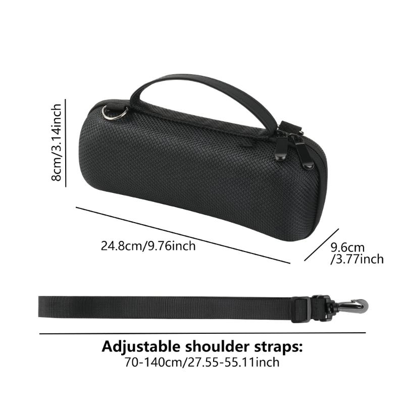 Hard Shell Case Storage Bag for ULT Field 1 Wireless Speaker with Adjustable Shoulder Strap and Double Zippers Design