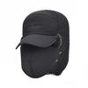 Pánská zimní bomber čepice Bavlněná čepice s ochranou uší Čepice tlustá zateplená čepice s rukávem čepice Skullies Beanies Ski Slouchy čepice