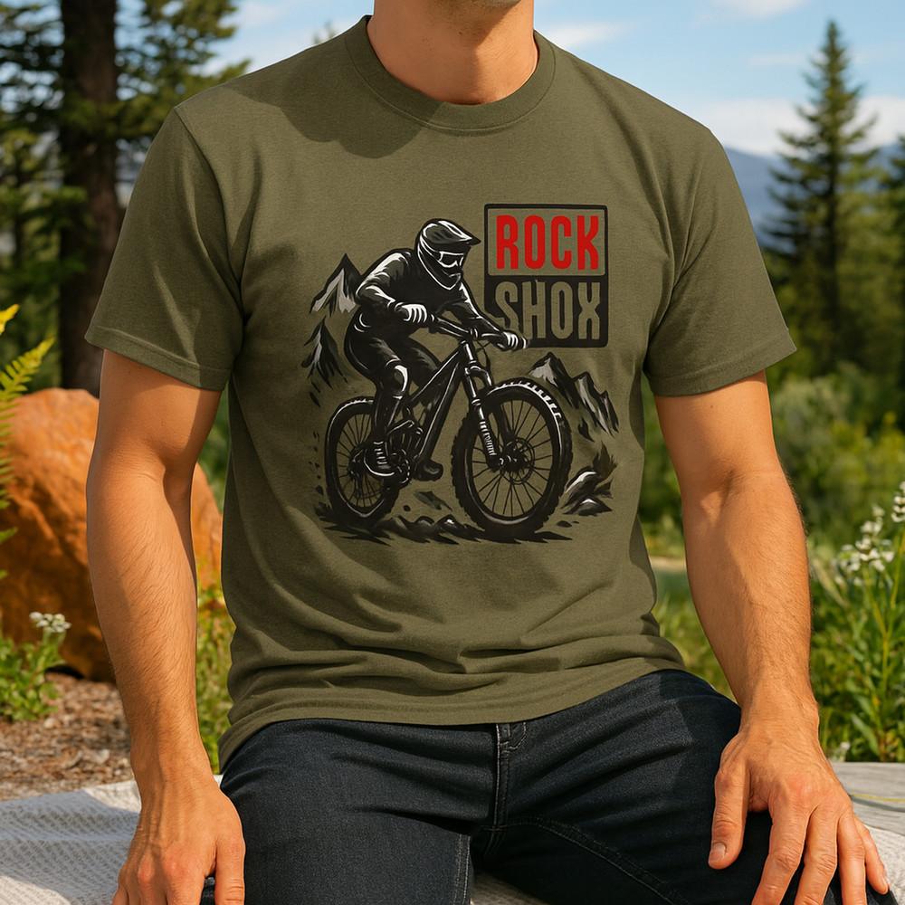 Футболка для райдера горного велосипеда RockShox MTB Rock Shox Велосипедная Тропа Трек Санта Круз Унисекс Футболка XXXXL