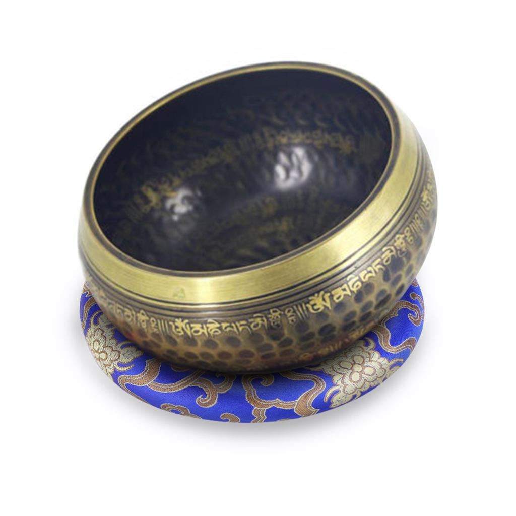 18cm Silk Round Meditation Singing Bowl Cushion Pillow(Red)