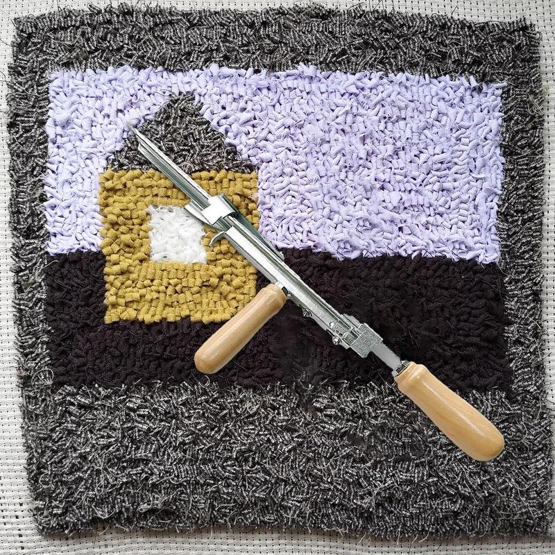 Tufting Tool Handheld Cut Pile Rug Weaving Tool Manual Punch Needle Speed Adjustable Rug High Speed Rug Making Tool