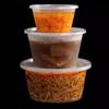 Thickened Disposable Round Food Containers with Lids (30 Sets)