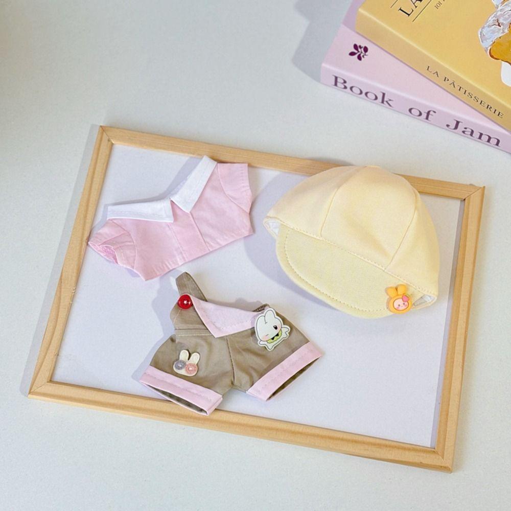 Cartoon T-shirt Cotton Doll's Clothes Outfit Plush Doll Clothes Children's Gift