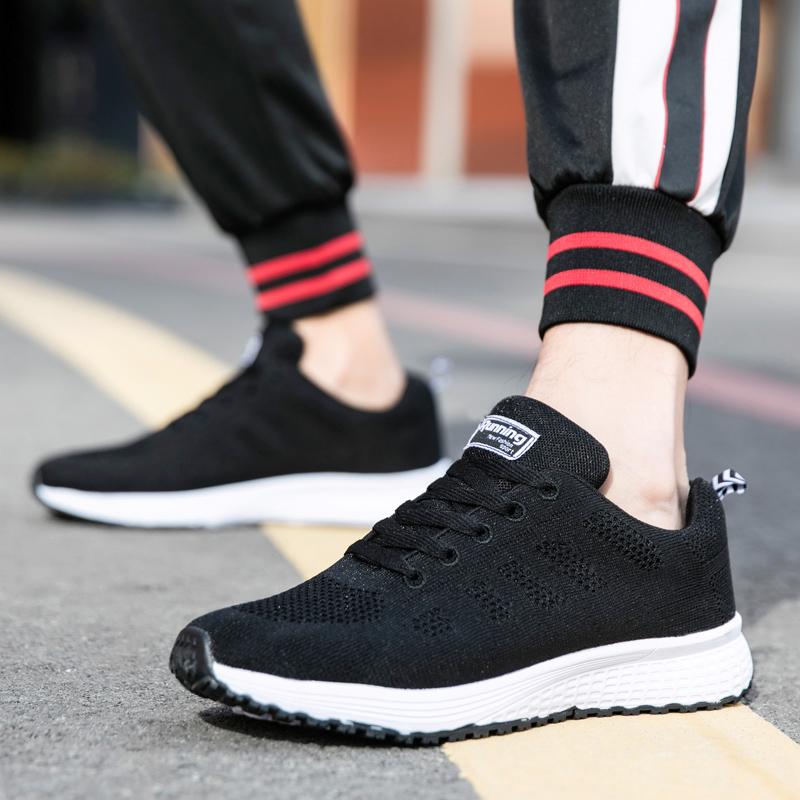 Dames Casual Schoenen Mode Wandelschoenen Mesh Ademende Sneakers Schoenen Dames hardlopen Sport Plat Platform Witte Gevulkaniseerde Schoenen