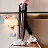 Girls' Ice Silk Quick-drying Pants Summer Thin Outer Wear Loose Casual Tied Feet Foreign Style Children's Sweatpants Mosquito-proof Pants