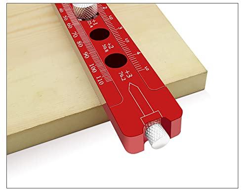 CarAngels Woodworking Compass, Arc Marking Gauge, Aluminum, Carpentry Measuring and Marking Tool