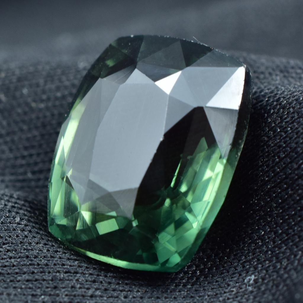 11.00 Ct Tourmaline Emerald Cut Deep Green Natural Loose Gemstone CERTIFIED